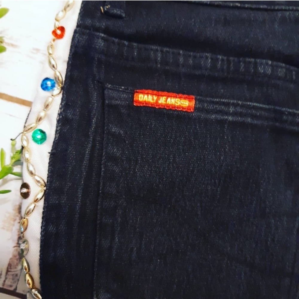Vintage Sequin Beaded Embroidered 80s Bike Shorts - Picture 4 of 7